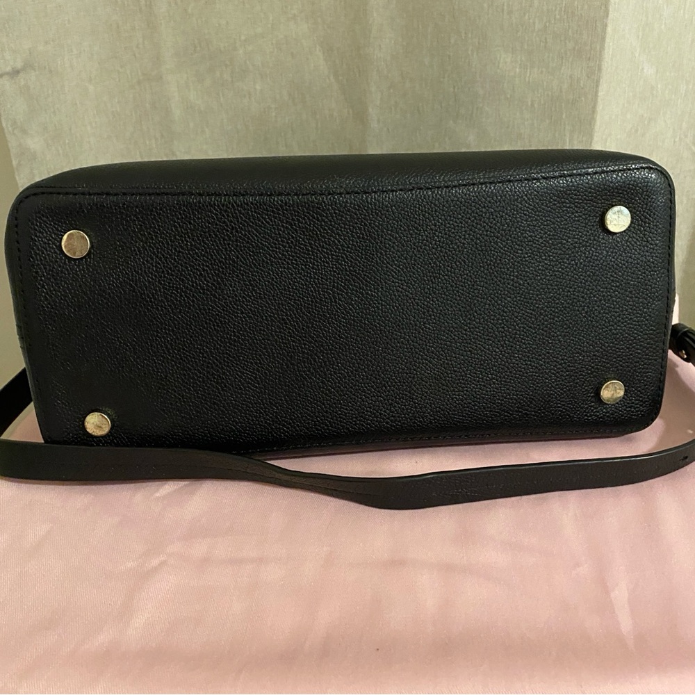Kate Spade Black Large Margaux Satchel with Crossbody Strap - Picture 4 of 8